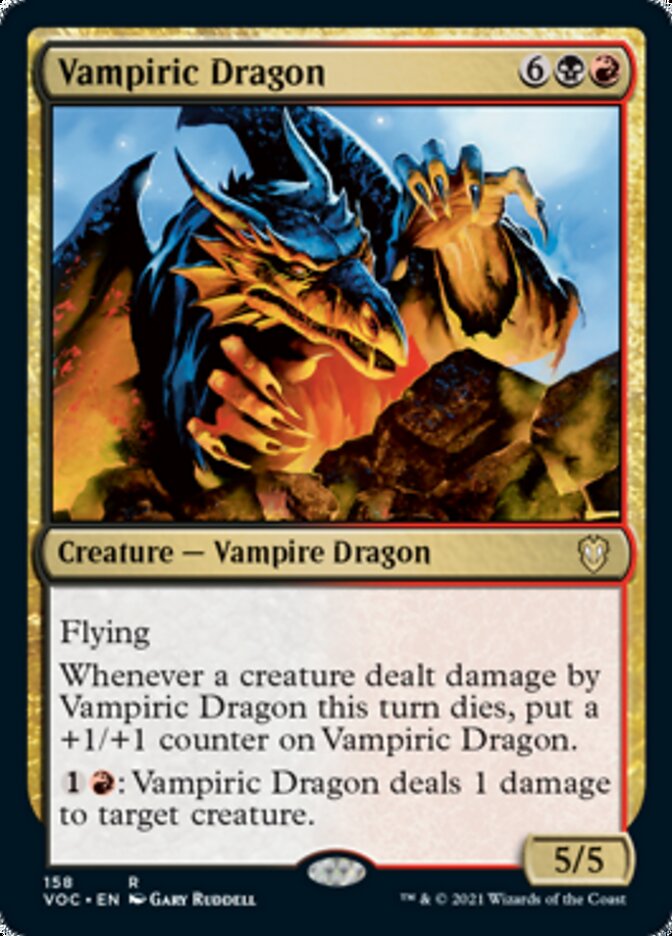 Vampiric Dragon [Innistrad: Crimson Vow Commander] | The Clever Kobold