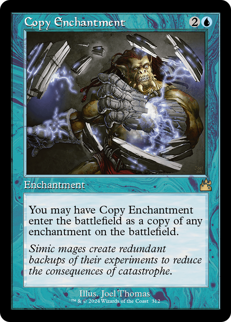 Copy Enchantment (Retro Frame) [Ravnica Remastered] | The Clever Kobold