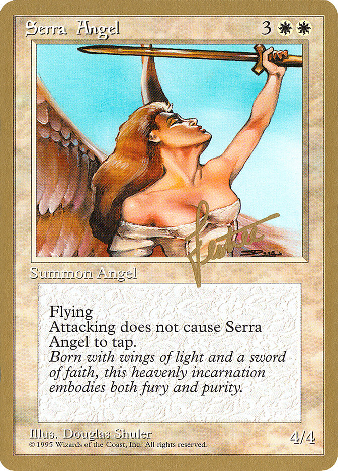 Serra Angel (Bertrand Lestree) [Pro Tour Collector Set] | The Clever Kobold