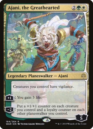 Ajani, the Greathearted [War of the Spark] | The Clever Kobold