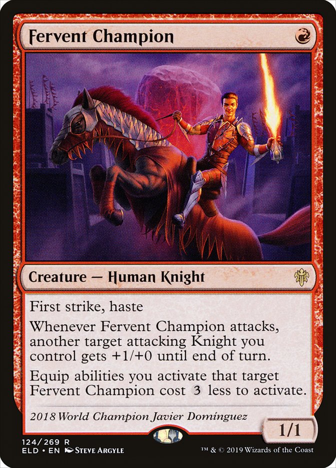 Fervent Champion [Throne of Eldraine] | The Clever Kobold