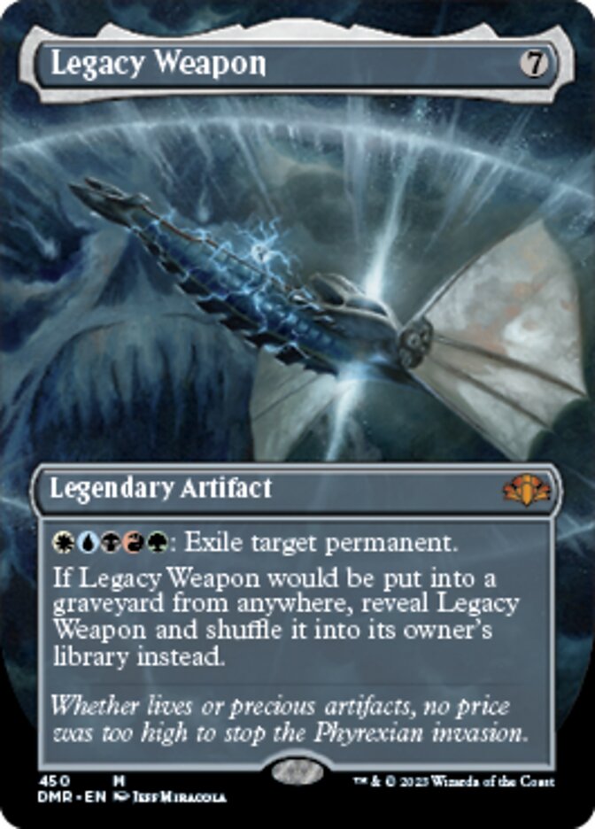 Legacy Weapon (Borderless Alternate Art) [Dominaria Remastered] | The Clever Kobold