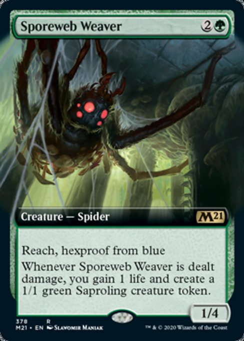 Sporeweb Weaver (Extended Art) [Core Set 2021] | The Clever Kobold