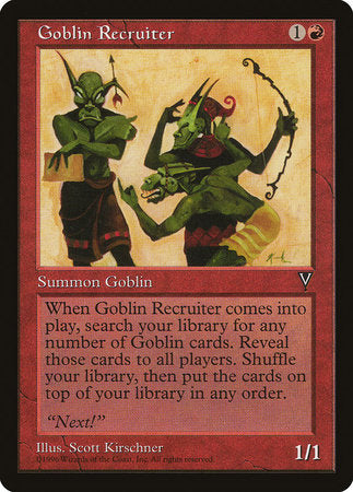 Goblin Recruiter [Visions] | The Clever Kobold