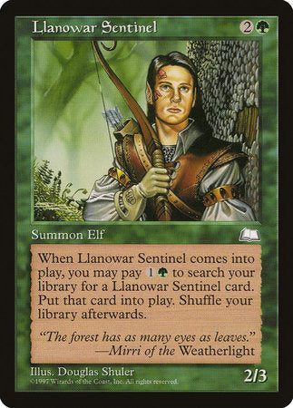 Llanowar Sentinel [Weatherlight] | The Clever Kobold