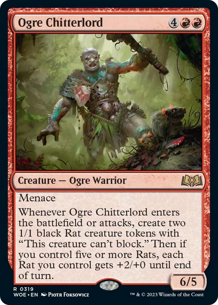 Ogre Chitterlord [Wilds of Eldraine] | The Clever Kobold