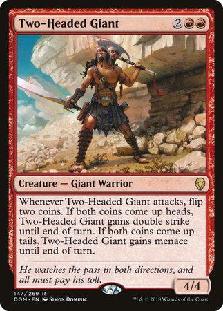 Two-Headed Giant [Dominaria] | The Clever Kobold