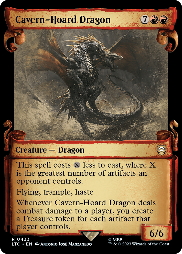 Cavern-Hoard Dragon [The Lord of the Rings: Tales of Middle-Earth Commander Showcase Scrolls] | The Clever Kobold