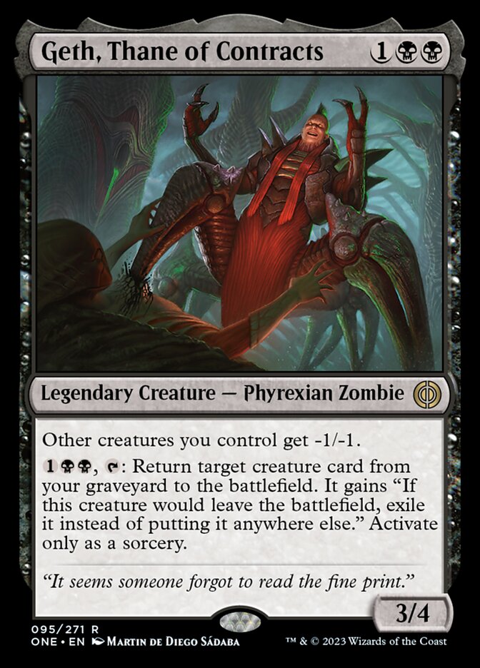 Geth, Thane of Contracts [Phyrexia: All Will Be One] | The Clever Kobold