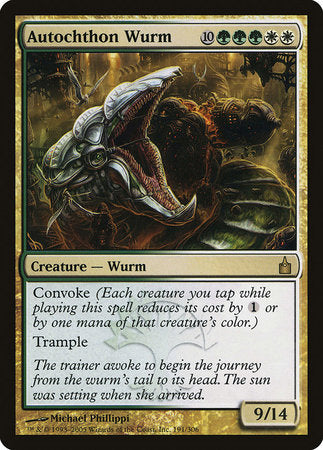 Autochthon Wurm [Ravnica: City of Guilds] | The Clever Kobold