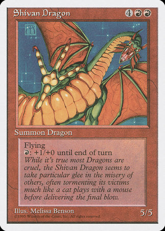 Shivan Dragon [Fourth Edition] | The Clever Kobold