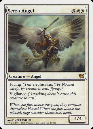 Serra Angel [Ninth Edition] | The Clever Kobold