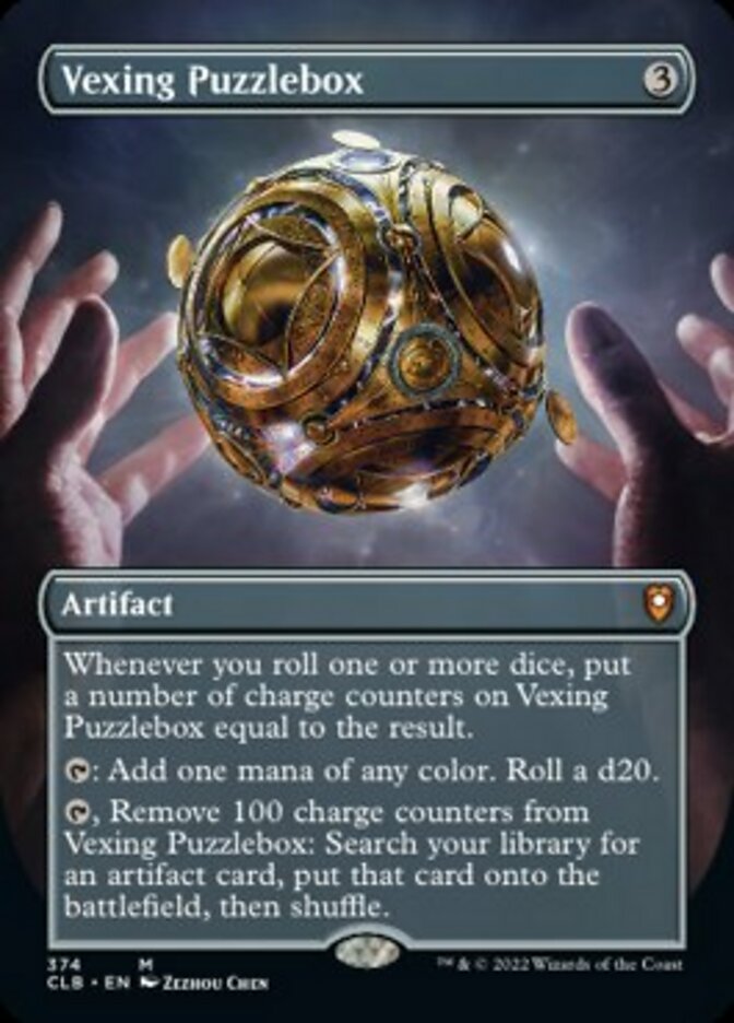 Vexing Puzzlebox (Borderless Alternate Art) [Commander Legends: Battle for Baldur's Gate] | The Clever Kobold