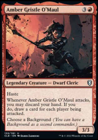 Amber Gristle O'Maul [Commander Legends: Battle for Baldur's Gate] | The Clever Kobold