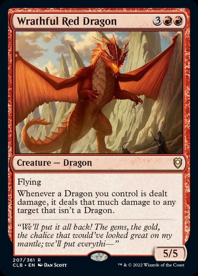 Wrathful Red Dragon [Commander Legends: Battle for Baldur's Gate] | The Clever Kobold