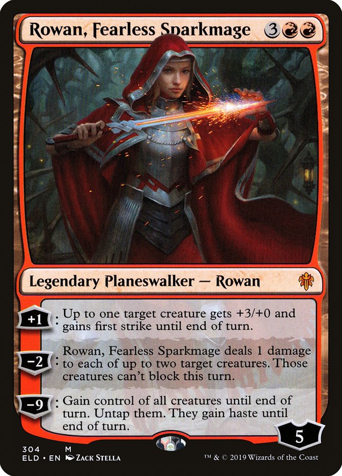 Rowan, Fearless Sparkmage [Throne of Eldraine] | The Clever Kobold