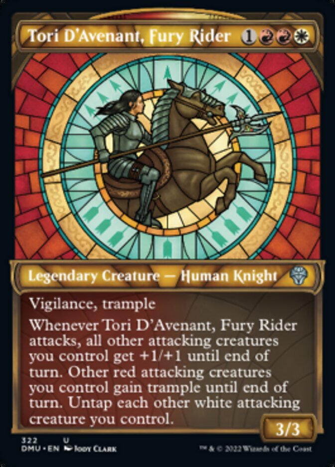 Tori D'Avenant, Fury Rider (Showcase) [Dominaria United] | The Clever Kobold