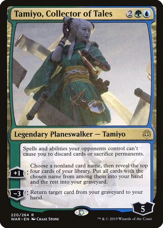 Tamiyo, Collector of Tales [War of the Spark] | The Clever Kobold