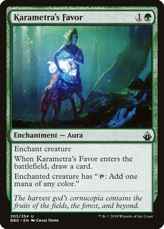 Karametra's Favor [Battlebond] | The Clever Kobold