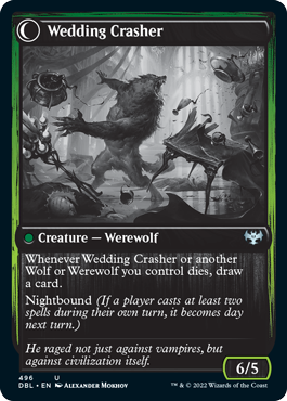 Wolfkin Outcast // Wedding Crasher [Innistrad: Double Feature] | The Clever Kobold