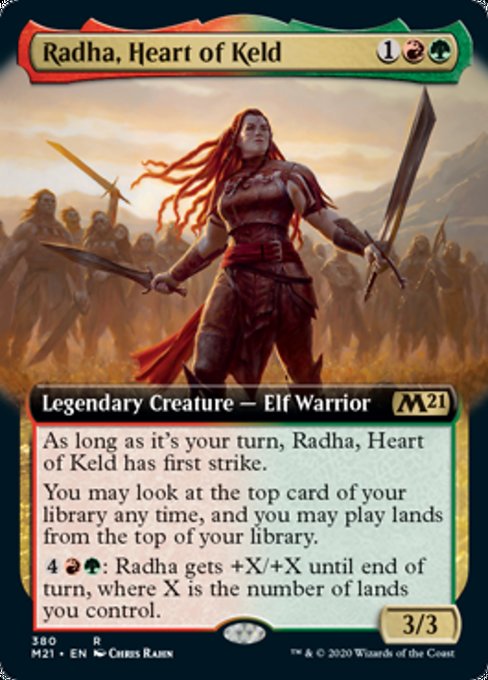 Radha, Heart of Keld (Extended Art) [Core Set 2021] | The Clever Kobold