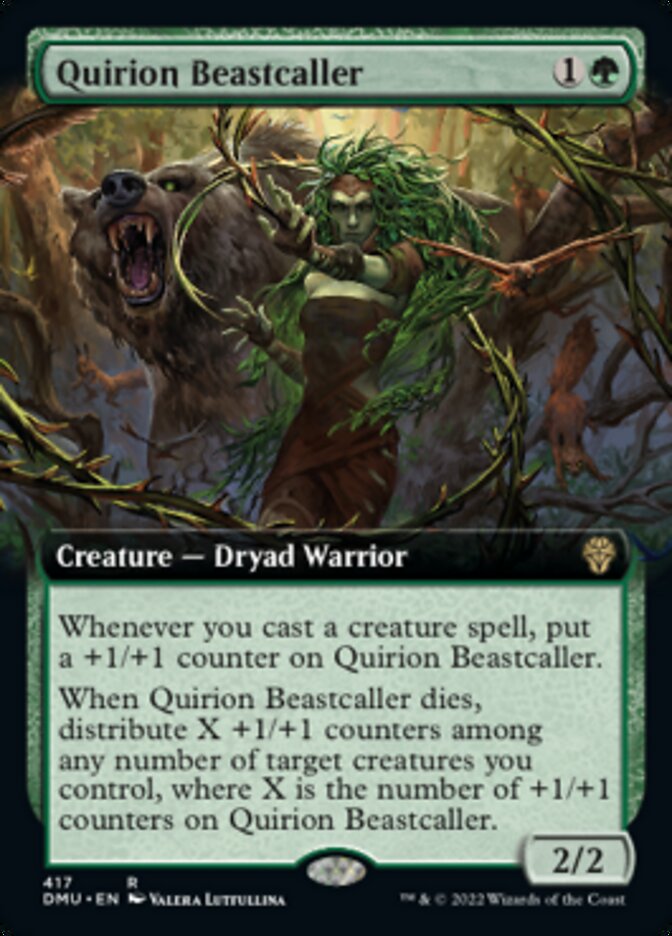 Quirion Beastcaller (Extended Art) [Dominaria United] | The Clever Kobold