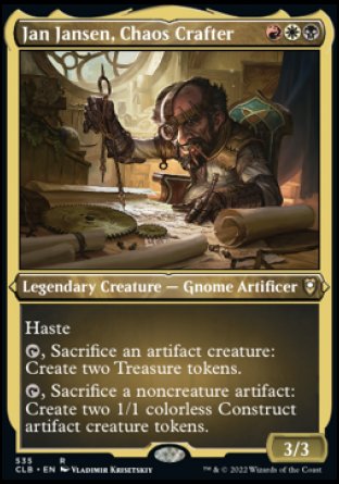 Jan Jansen, Chaos Crafter (Foil Etched) [Commander Legends: Battle for Baldur's Gate] | The Clever Kobold