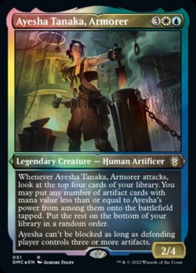 Ayesha Tanaka, Armorer (Foil Etched) [Dominaria United Commander] | The Clever Kobold