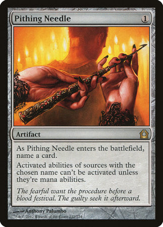 Pithing Needle [Return to Ravnica] | The Clever Kobold