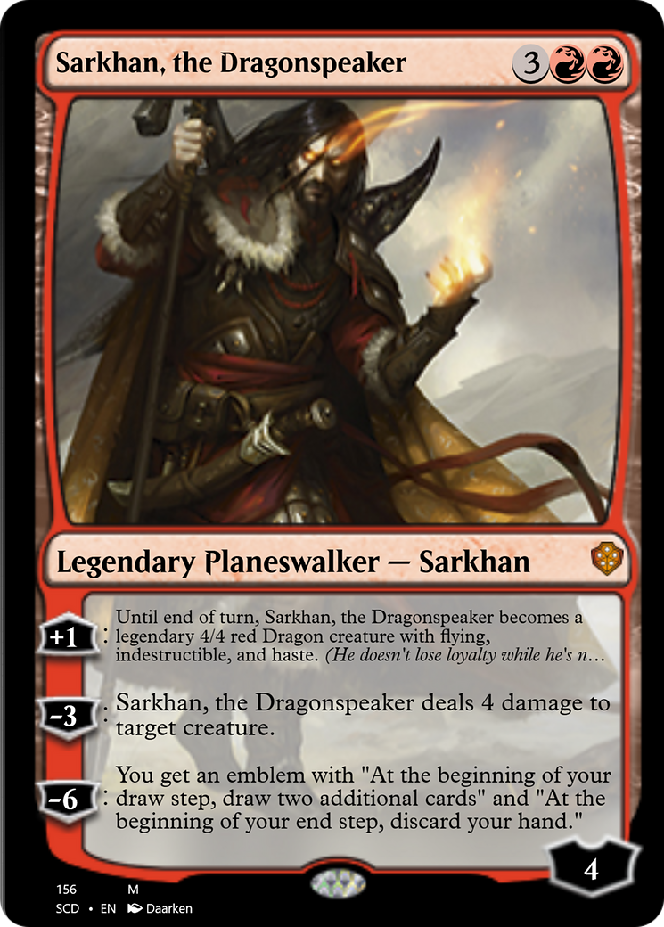 Sarkhan, the Dragonspeaker [Starter Commander Decks] | The Clever Kobold