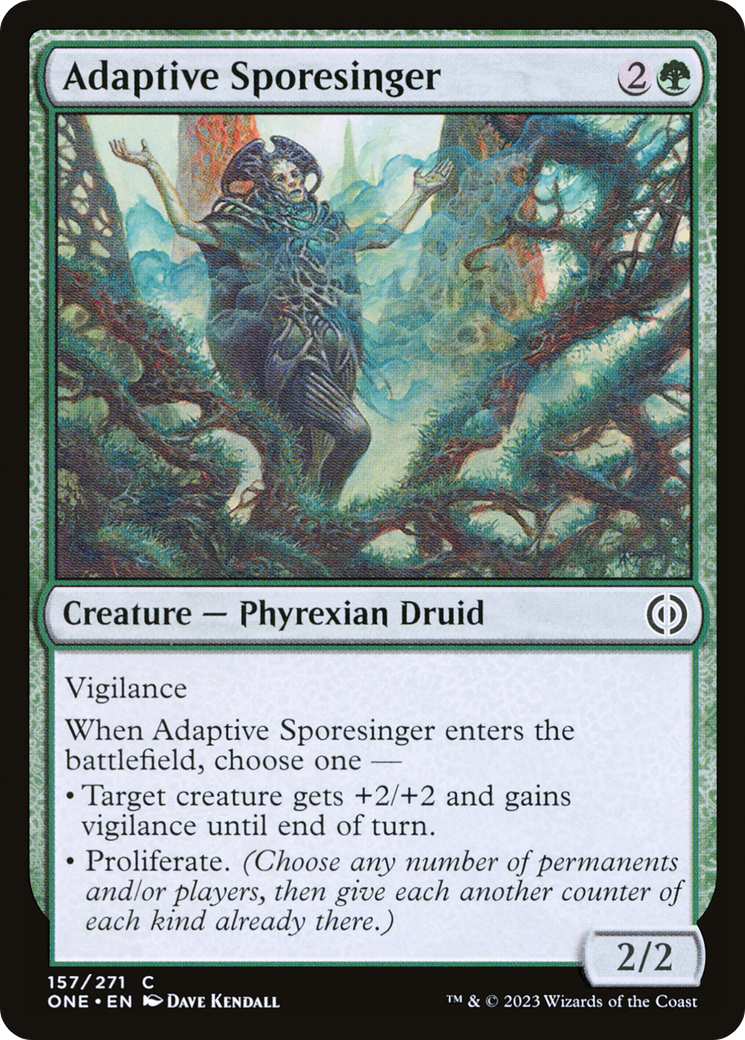 Adaptive Sporesinger [Phyrexia: All Will Be One] | The Clever Kobold