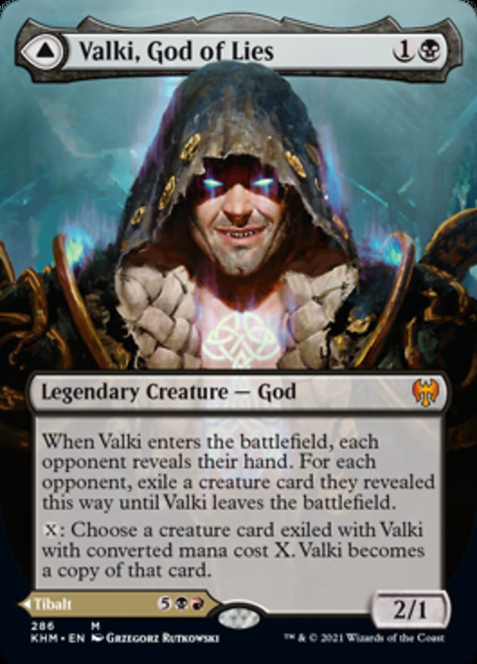 Valki, God of Lies // Tibalt, Cosmic Impostor (Borderless) [Kaldheim] | The Clever Kobold