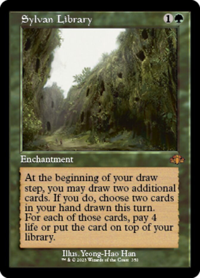 Sylvan Library (Retro) [Dominaria Remastered] | The Clever Kobold