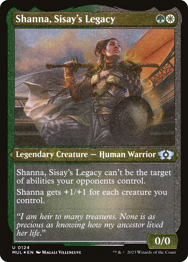 Shanna, Sisay's Legacy (Foil Etched) [Multiverse Legends] | The Clever Kobold