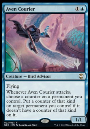 Aven Courier (Promo Pack) [Streets of New Capenna Commander Promos] | The Clever Kobold