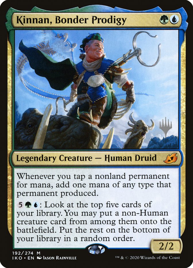 Kinnan, Bonder Prodigy (Promo Pack) [Ikoria: Lair of Behemoths Promos] | The Clever Kobold