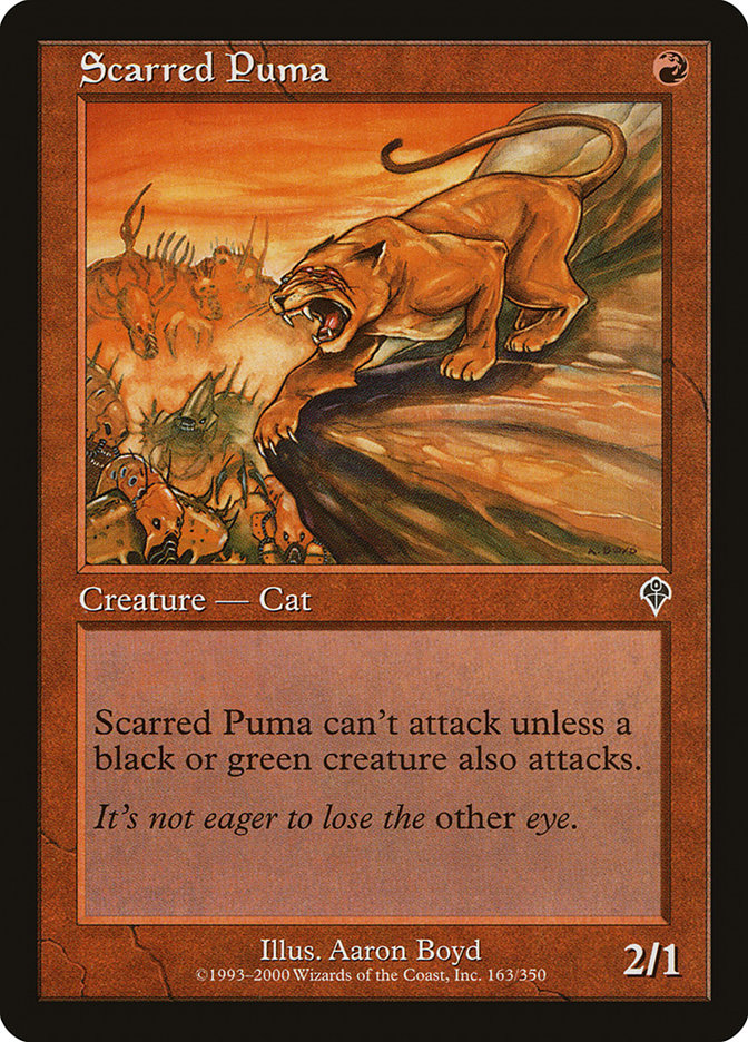 Scarred Puma [Invasion] | The Clever Kobold
