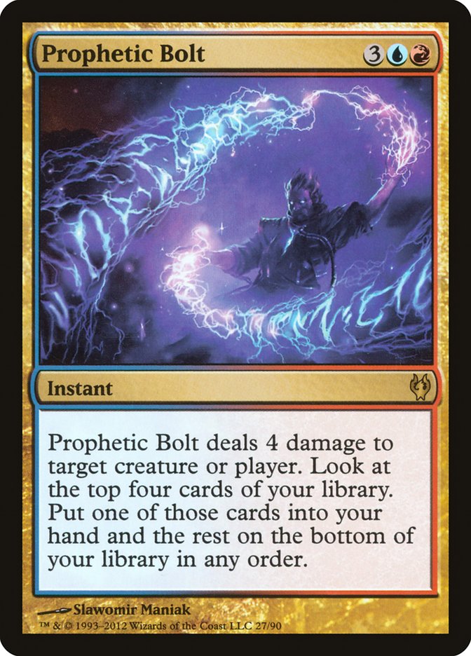 Prophetic Bolt [Duel Decks: Izzet vs. Golgari] | The Clever Kobold