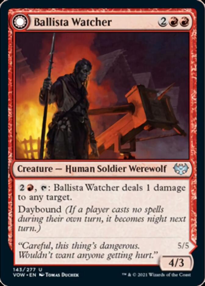 Ballista Watcher // Ballista Wielder [Innistrad: Crimson Vow] | The Clever Kobold