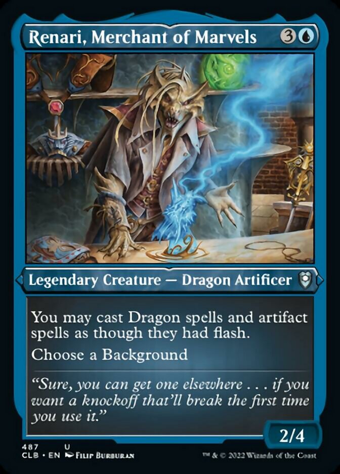 Renari, Merchant of Marvels (Foil Etched) [Commander Legends: Battle for Baldur's Gate] | The Clever Kobold