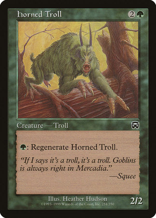 Horned Troll [Mercadian Masques] | The Clever Kobold