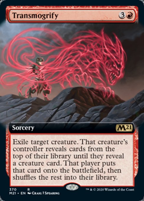 Transmogrify (Extended Art) [Core Set 2021] | The Clever Kobold