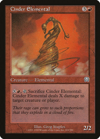 Cinder Elemental [Mercadian Masques] | The Clever Kobold