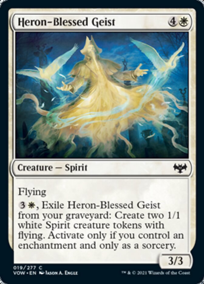 Heron-Blessed Geist [Innistrad: Crimson Vow] | The Clever Kobold