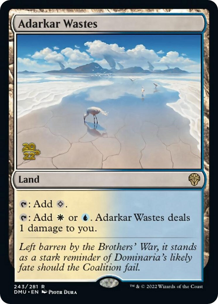 Adarkar Wastes [Dominaria United Prerelease Promos] | The Clever Kobold