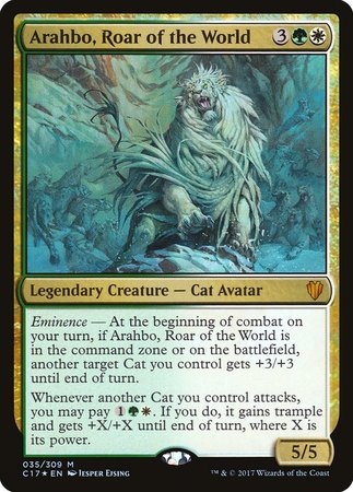 Arahbo, Roar of the World [Commander 2017] | The Clever Kobold