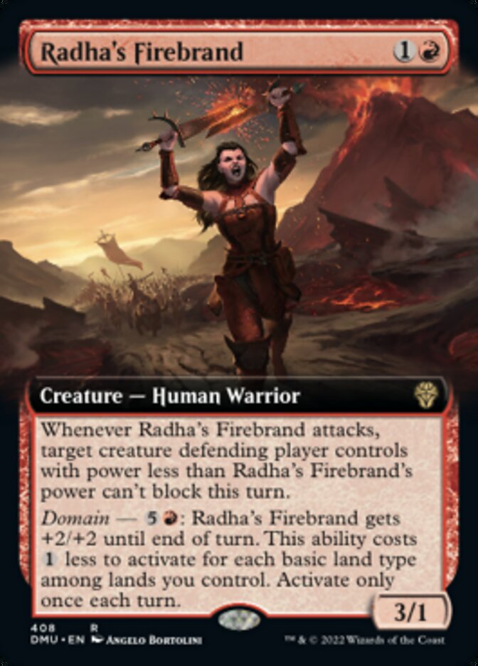 Radha's Firebrand (Extended Art) [Dominaria United] | The Clever Kobold