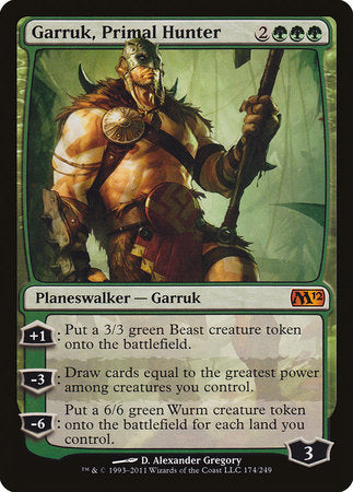 Garruk, Primal Hunter [Magic 2012] | The Clever Kobold