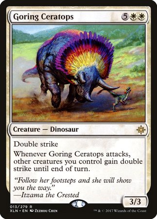 Goring Ceratops [Ixalan] | The Clever Kobold