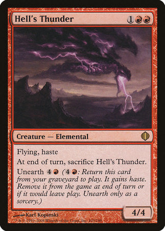 Hell's Thunder [Shards of Alara] | The Clever Kobold